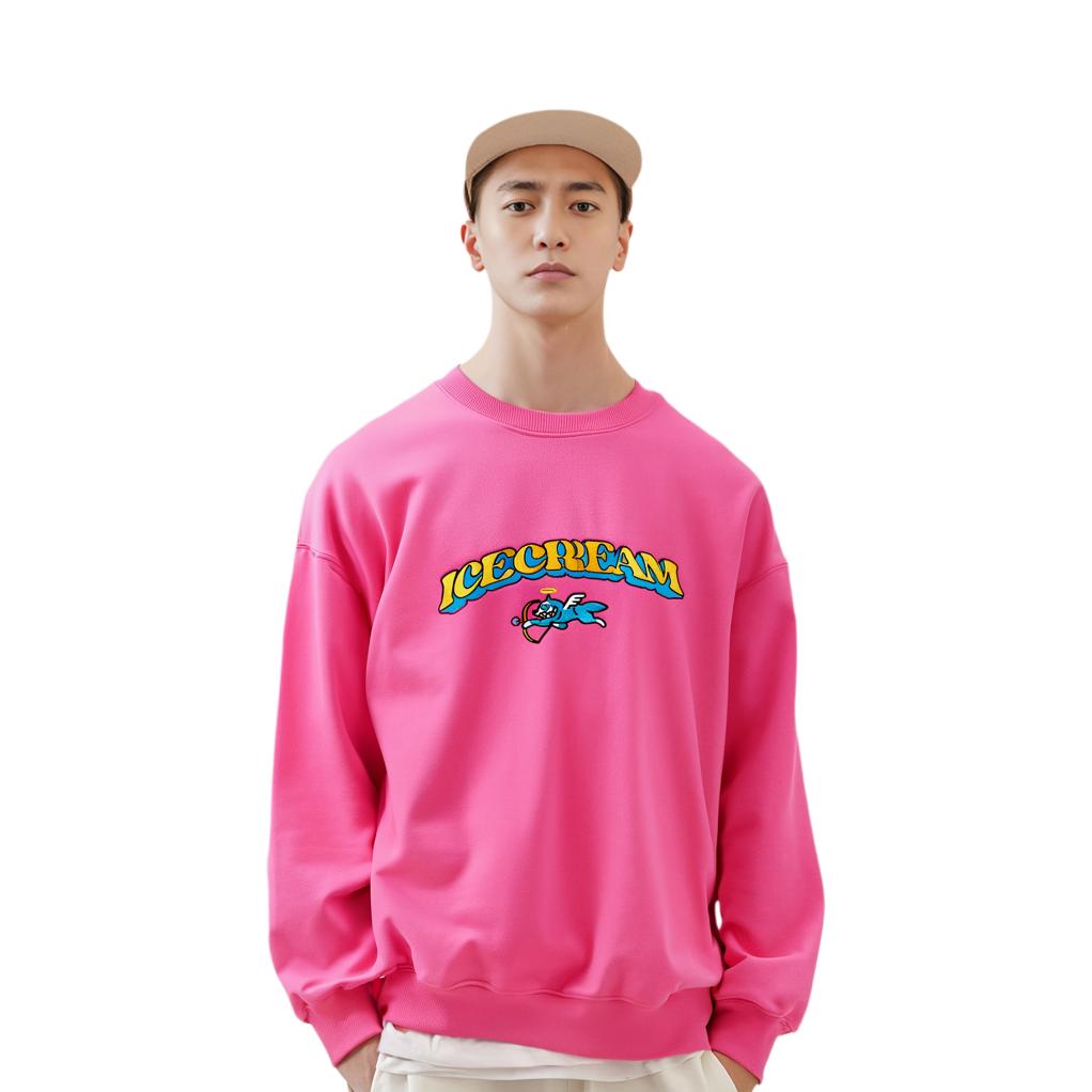 Li Ning x Ice Cream Sweatshirt Unisex Beauty Pink AWDU845-2