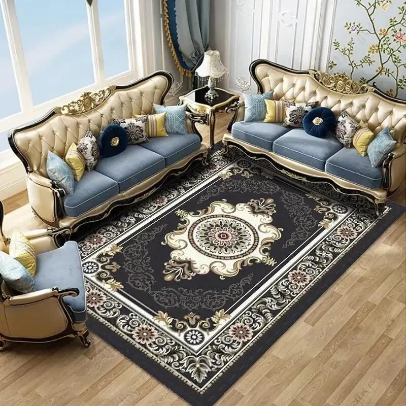 Covorașe pentru Living cu Imprimeuri Clasice în Stil European Covorașe Mari pentru Decorarea Casei în Vilă Covorașe pentru Dormitor, Salon, Lângă Pat Covorașe Antiderapante