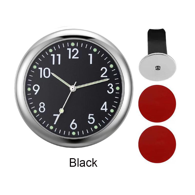 Luminous Car Clock Air Outlet  Mini Quartz Clock With Clip Auto Ornament Internal Stick-On Waterproof Watch Car Accessories Gift