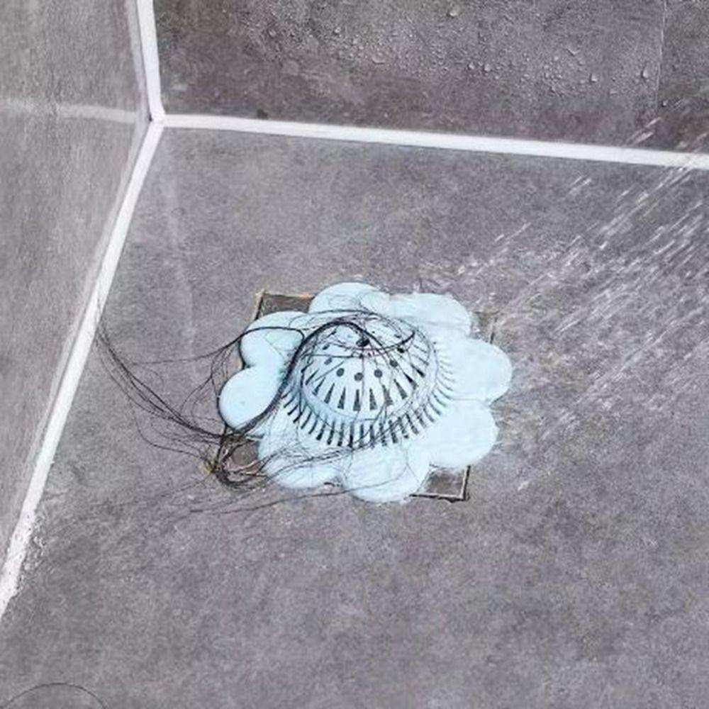 4Pcs Soft Flower Sink Strainer Silicone Hair Stopper Shower Hair Filter Floor Drain Covers  Kitchen