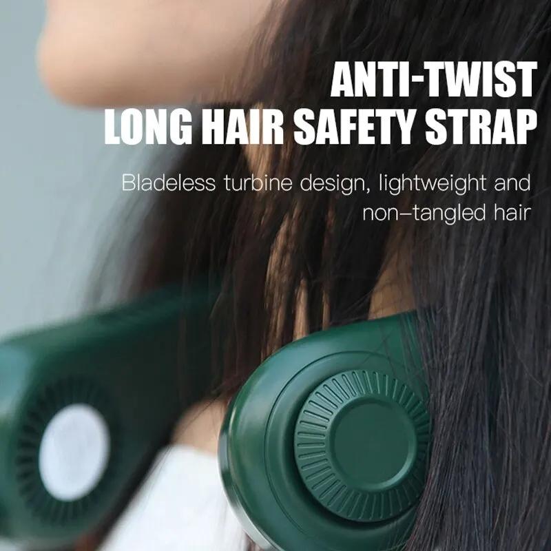 

New Hanging Neck fan Portable cooling fan USB Leafless 360 degree neck with fan 78 surround outlet 4000Mah rechargeable