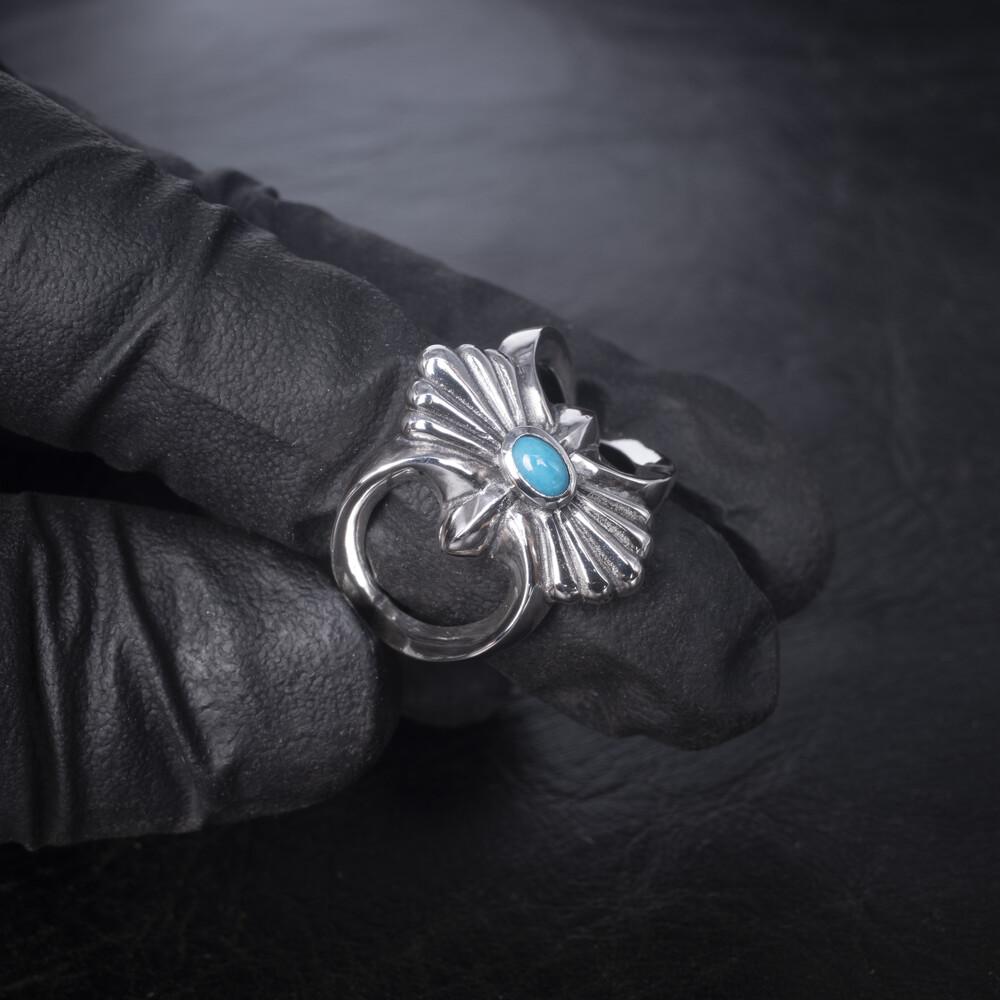 Josilver Morning Glory Ring (Turquoise)