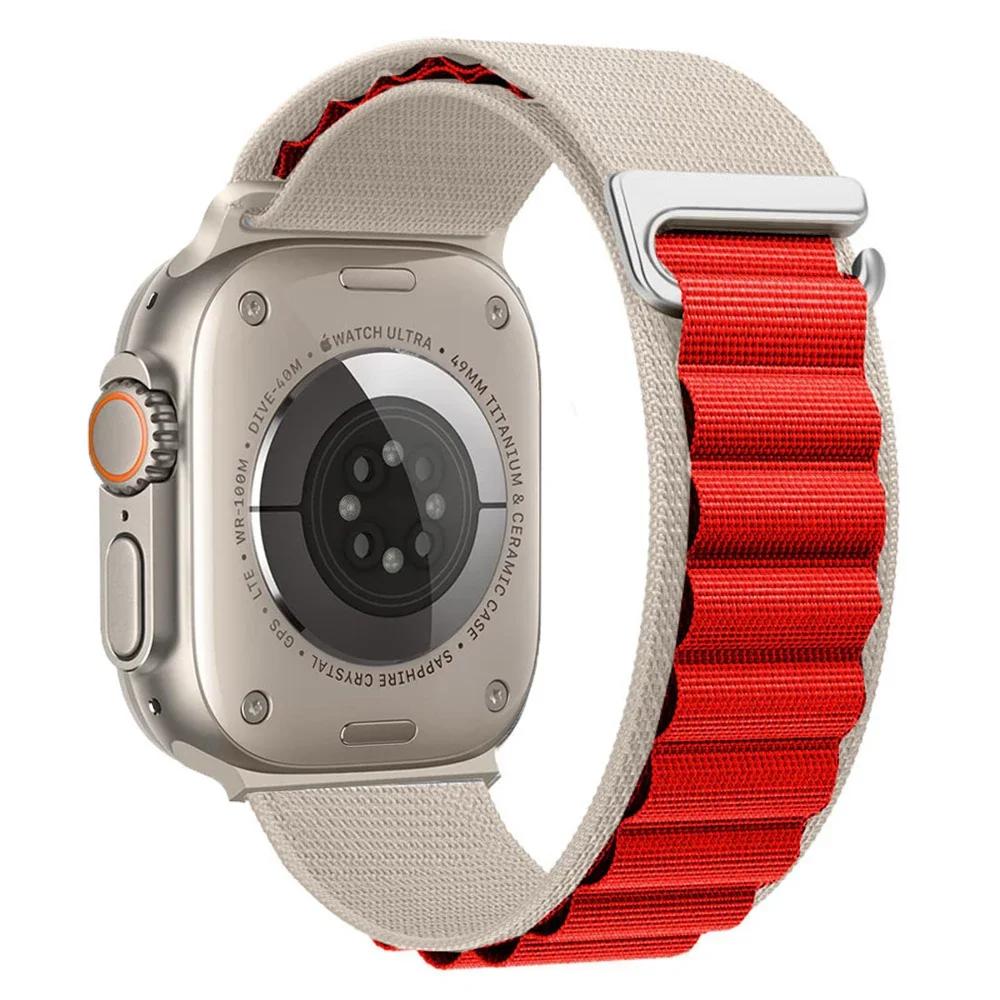 Alpine Loop Strap For Apple Watch Ultra 3 Band 49mm 11 10 9 8 7 46mm 42mm 45mm 41mm Nylon Sport Bracelet iWatch 6 5 SE 44mm Belt