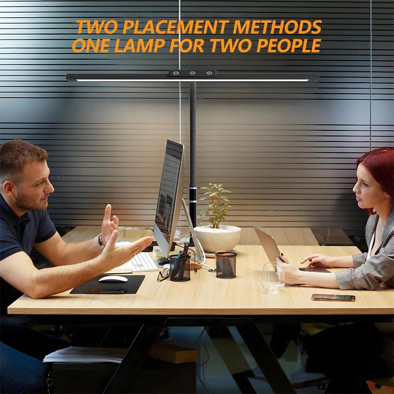 Dimmable LED Desk Smart Lamp for Home Office with Flexible Gooseneck Clip-on Table Light for Reading Workbench Drafting Nail