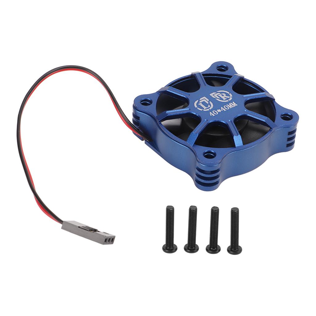 Motor Cooling Fan Aluminum Alloy Fast Heat Dissipation RC Cooling Fan with Metal Mesh Cover for 1 10 1 12 1 8 RC Car