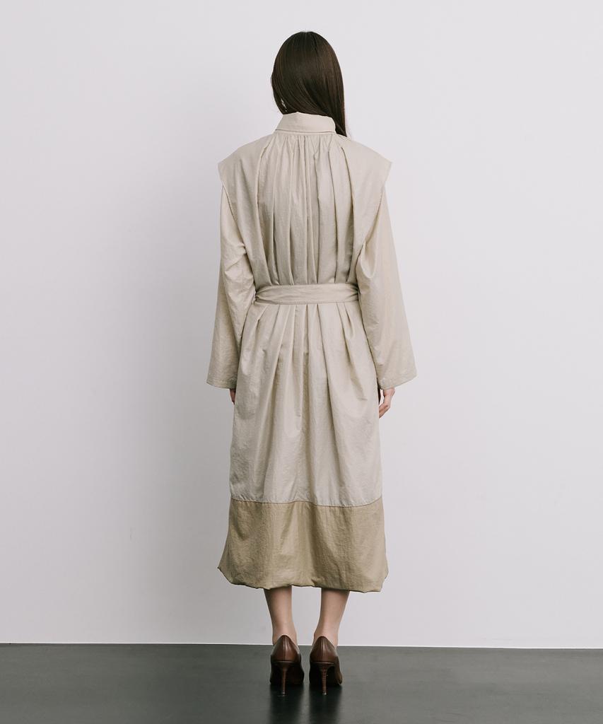 Wnderkammer Moon Jar - Shaped Trench Coat_Beige