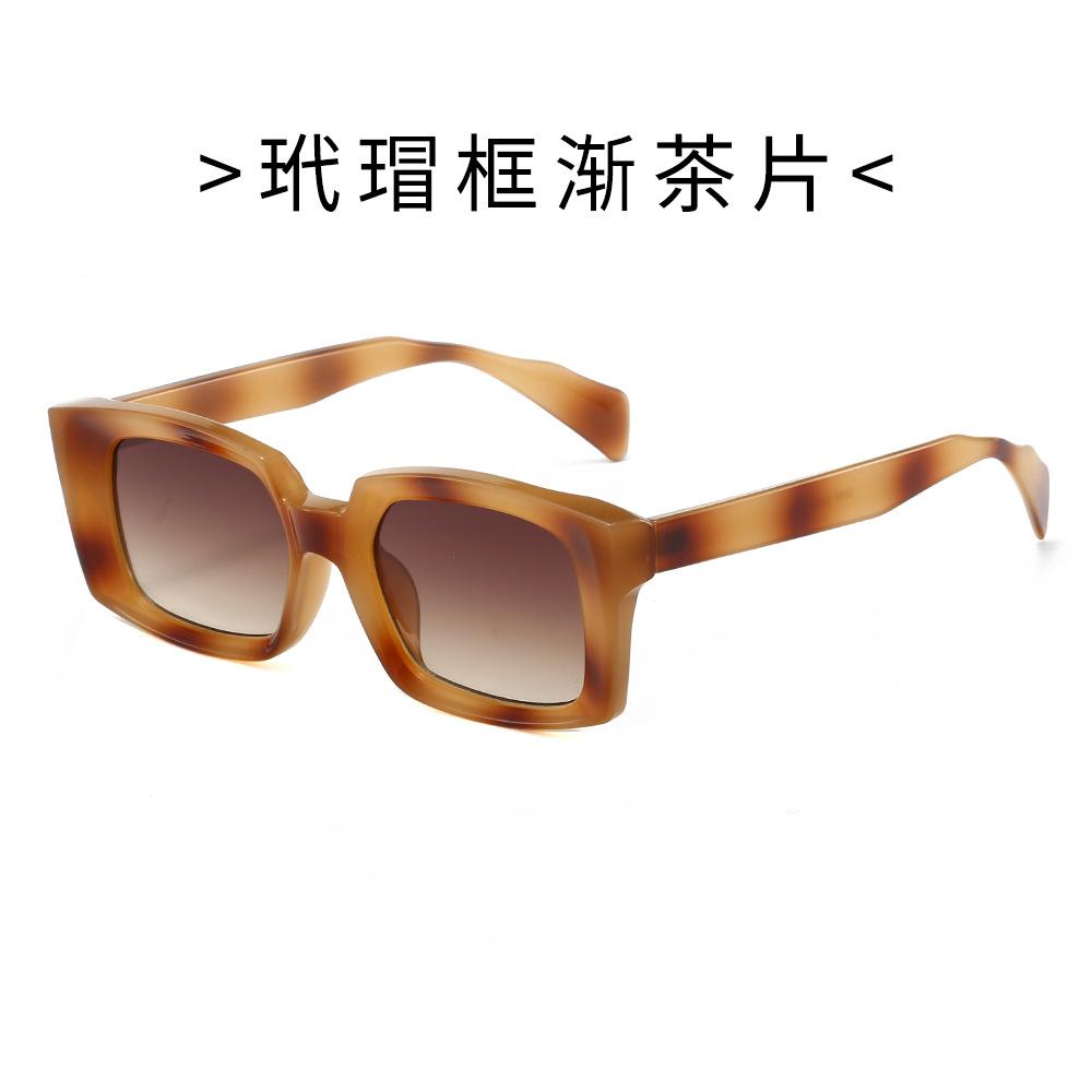 Trendy Square Sunglasses for Women Men Green Frame Blue Light Blocking Glasses Stylish Fashion Shades