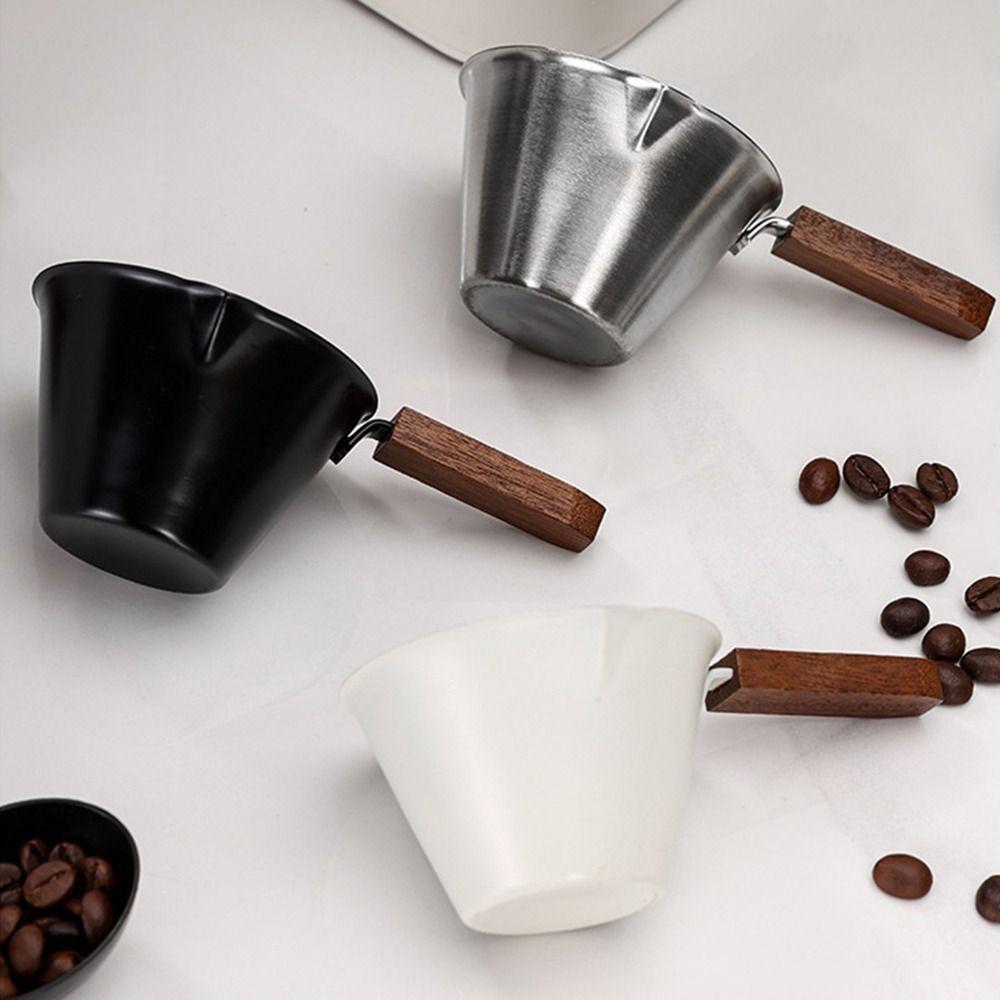 Stainless Steel Espresso Measuring Cup Clear Capacity Marks Espresso Extraction Mug  Food Measuring
