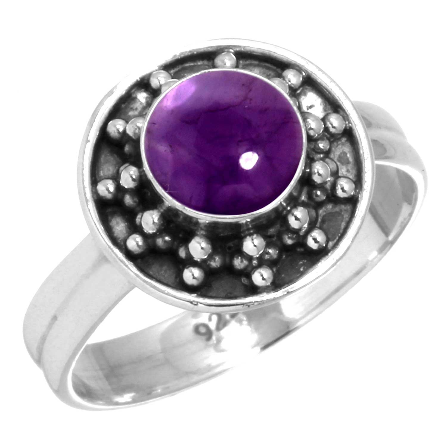 

Кольцо из стерлингового серебра 925 пробы Женское Драгоценный камень Ручная работа Ювелирные изделия Пасхальный подарок Янтарь Аметист Черный оникс Сердолик Гранат Кварц Зеленый оникс Золотой камень Мода 7.5 аметист