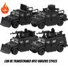 Special Police Explosive Brontosaurus Armored Vehicle Military Police Assembly Model Building Blocks Off-road Car Toy Car Boy