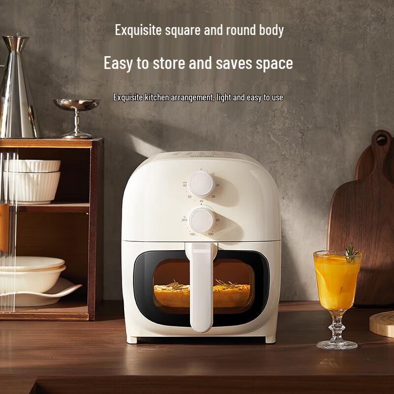 Supor 5L Smart Air Fryer with Visual Window & Dual Knob Control CN plug (adapter included)