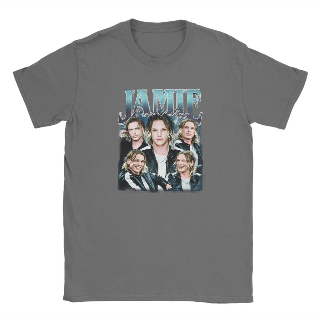 Casual TShirt Summer JJamie Campbell Bower Trendy Cool T Shirts  100 Cotton Tshirt for Fun Loose Short Sleeve Clothing