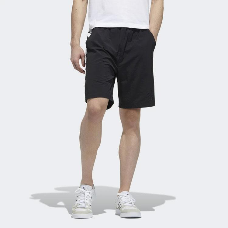 adidas neo Side Large Logo Athleisure Casual Sports Shorts Black Men's GP6392