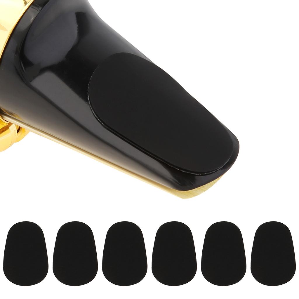 64pcs Food Grade Silicone 0.8mm 0.5mm Oval Mouthpiece Cushions Alto Tenor Saxophone Clarinet Beginner Enthusiast