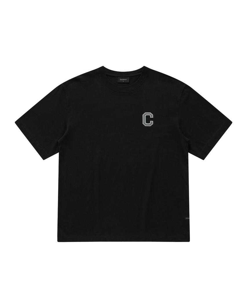 COVERNAT Cool Cotton Shine C Logo T-Shirt Black
