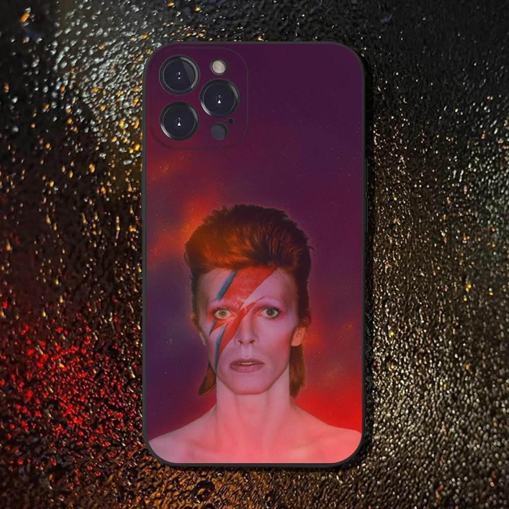 D-David Singer B- Bowies Phone Case For iPhone 16,15,14,13,12,11 Plus,Pro Max,XS,X,XR,SE,Mini,8,7,Soft Silicone Black Cover
