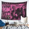VIKAMA BLACKSTONES Band NANA Tapestry Punk Style Manga Collage Background Cloth Living Room Decoration Home Decoration