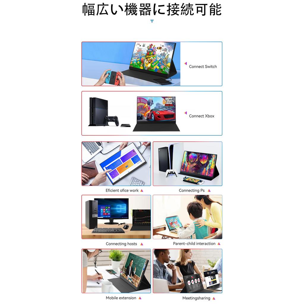 KIMOCA Mobile Portable IPS LCD Matte Slim and with Magnetic Protective USB Mini Compatible with and Ideal for Working from Home or Remote Work Touch