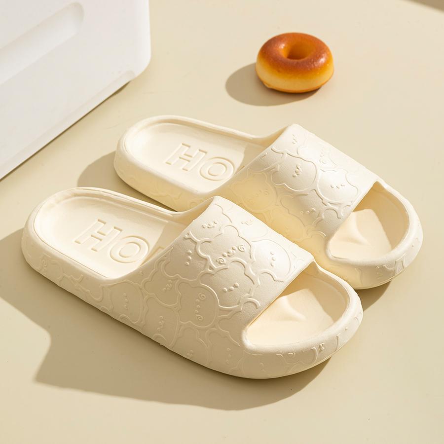 

Summer Women s Slippers Cute Cartoon Bear Indoor Soft Sole Comfortable Exquisite Slides Bathroom Anti-slip Beach Outdoor Shoes 40-41 жёлтый