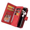 For Xiaomi 14T Pro Zipper Wallet Case with 15 Card Slots and Strap Leather Phone Cover