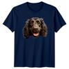Chocolate Spaniel Dog Portrait Graphic Dog Lover TShirt