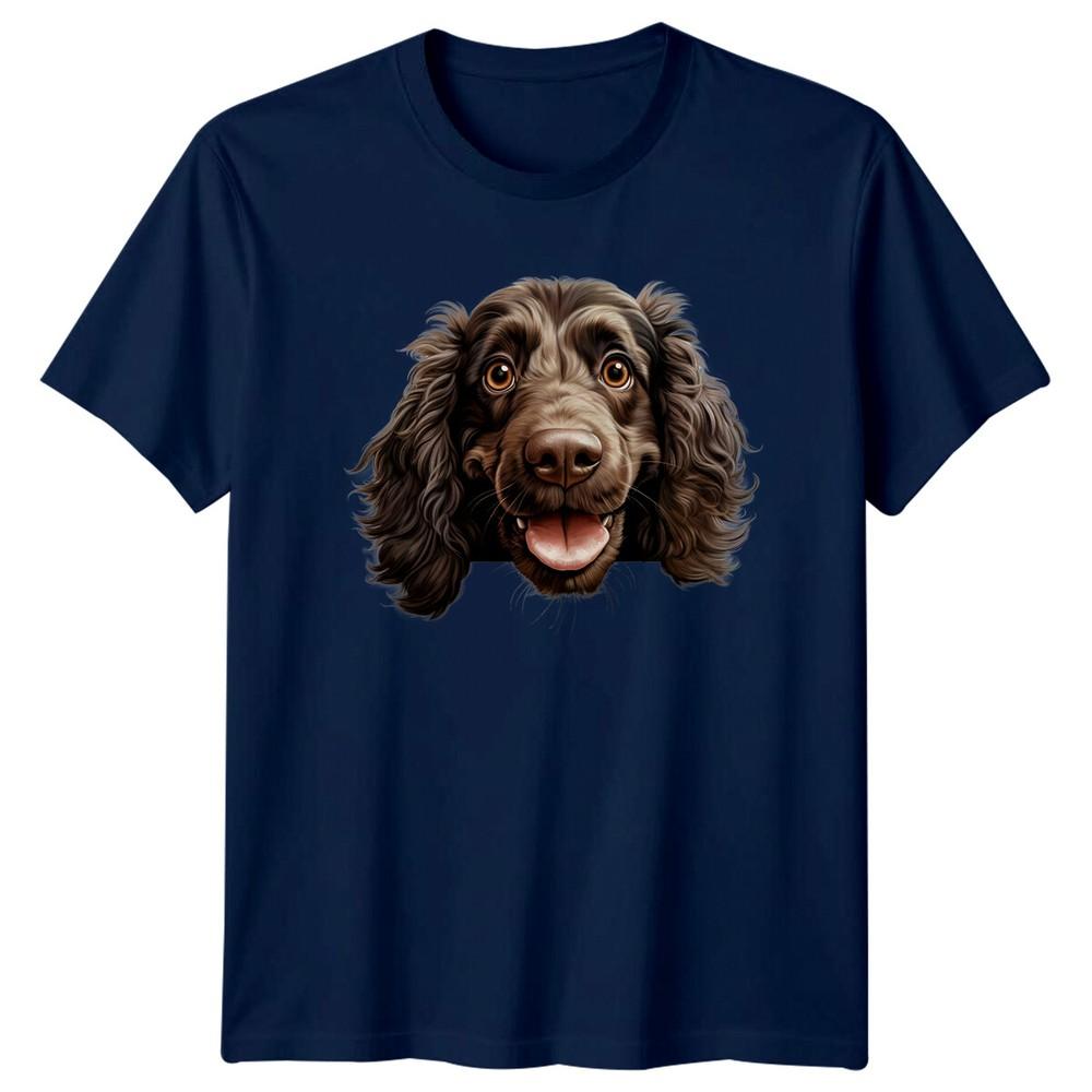 Chocolate Spaniel Dog Portrait Graphic Dog Lover TShirt