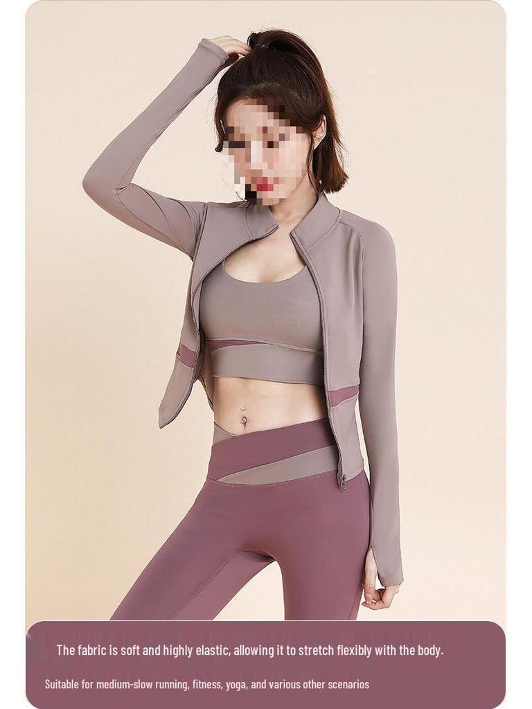 G5U Women's Sun Protection Yoga & Running Tracksuit Fitness Set