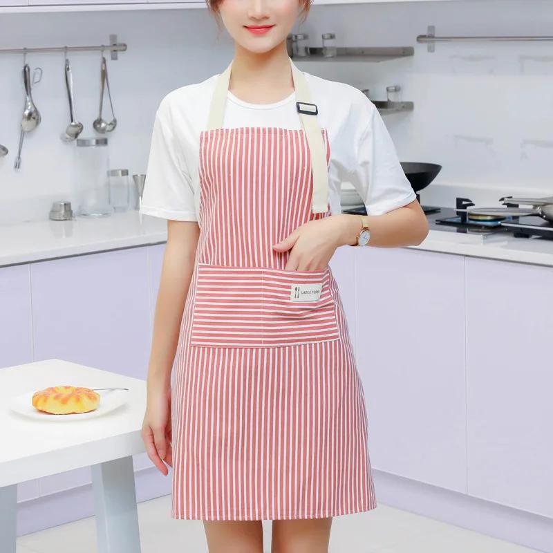 Neue Heiße Mode Dame Frauen Männer Verstellbare Baumwolle Leinen Hochwertige Küchenschürze zum Kochen Backen Restaurant Vorbinder