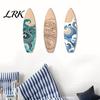 Ocean Inspired Wall Plaques 3 Pcs Summer Surfboard Decor, Wooden Beach Signs, Coastal Bedroom Hangings Theme Art Hanging Decorations for Living