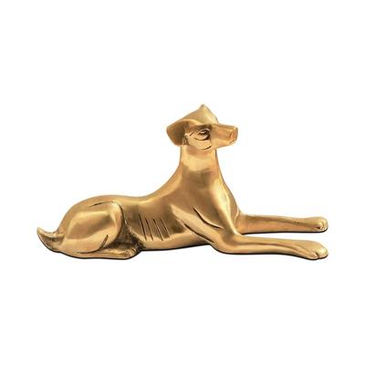 Pirinç Köpek Heykeli | Yükseklik-Yaklaşık 11 cm. | Ev ve Ofis için Vastu İdolü | Bölgesel Yerleşim-DGD|