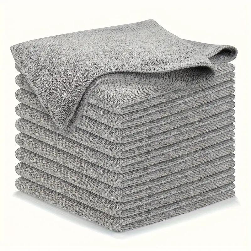 

Light Gray/Black Ultra-Fine Fiber Kitchen Towels - 1/2/4/8/10pcs Super Absorbent, Soft & Stain-Removing Cleaning Cloth Set 1pcs сірий