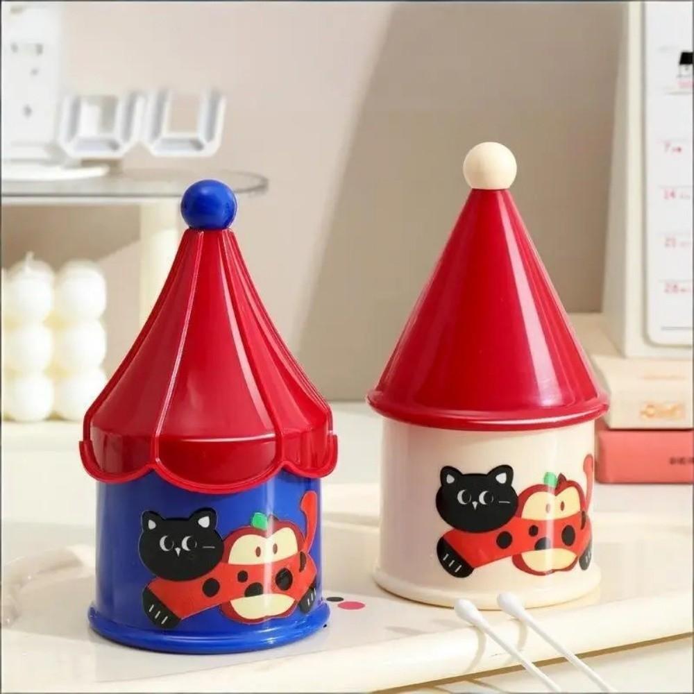 Plastic Toothpick Box Household Storage Box Cute Cotton Pad Box  Jewelry Containers