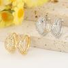 Luxury Geometric Hollow Zircon Ear Cuffs Niche Totem Design Elegant And Sophisticated Stud Earrings For Women