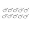 10pcs M6 Stainless Steel Lifting Eye Ring Bolts Screw Fastener Nuts Shoulder Eye Bolt