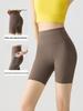 Women's High Waist Pocket Yoga Pants - Summer Three-Quarter Length, Shark Skin, Nude Feel, Hip Lifting, Thin Outward Wear