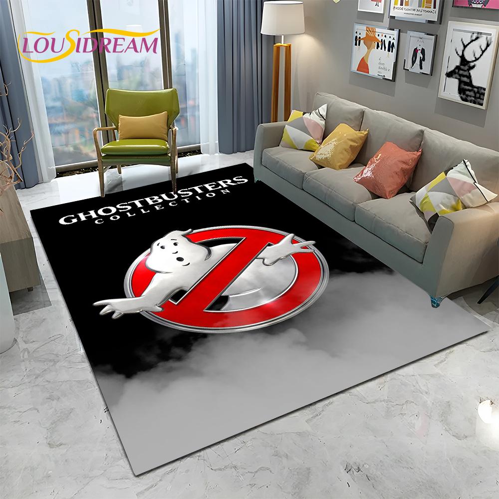 Horror Movie G-Ghostbusters Cartoon Carpet Rug for Home Living Room Bedroom Sofa Doormat Decor,Kid  Area Rug Non-slip Floor Mat