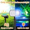 Solar Spot Lights Outdoor Color Changing 7 Modes Christmas IP65 Waterproof Landscape Spotlights Dusk To Dawn For Patio Garden