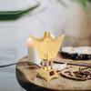 Arzător de tămâie electric Stil arab Fier Suport de masă pentru tămâie pentru decor acasă Terapie prin aromă Punct central decorativ Conectare la priză UE