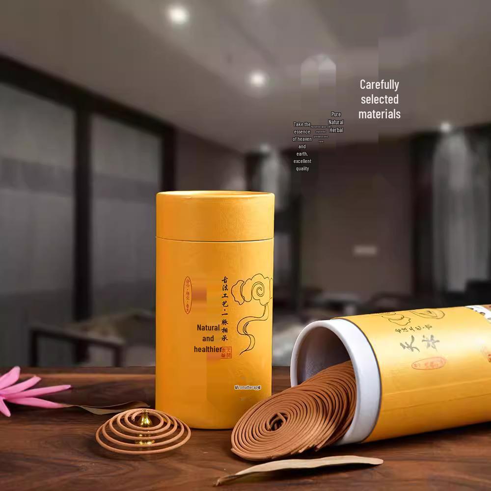 Sandalwood & Mugwort Mosquito Repellent Incense: Harmless, Long-lasting Aroma for Indoor Deodorization & Odor Removal.