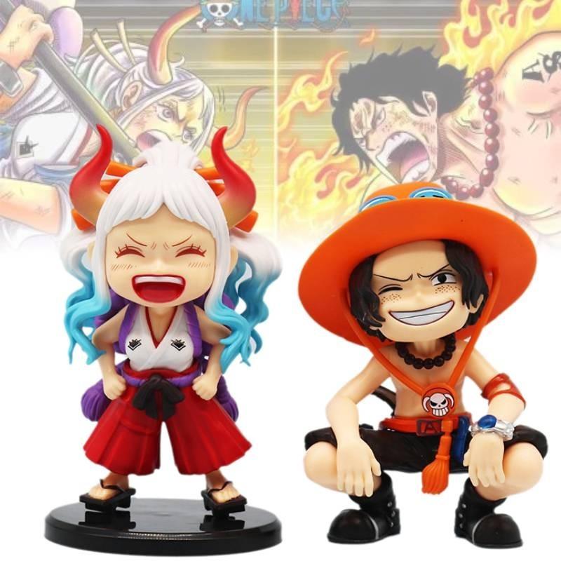 Charming Pvc One Piece Figurines Of Laughing Ace And Yamato Perfect For Collectors