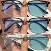 3PCS Ladies Fashion Photochromic Myopia Glasses Men Outdoor Color Changing Nearsighted Eyewear Vintage Minus Diopter Eyeglasses