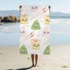 Asciugamano da Bagno con Stampe di Animali Cartoni Animati Microfibra Morbido Assorbente Traspirante Per Bambina Bambini Asciugamano da Spiaggia Decorativo Cartoni Animati