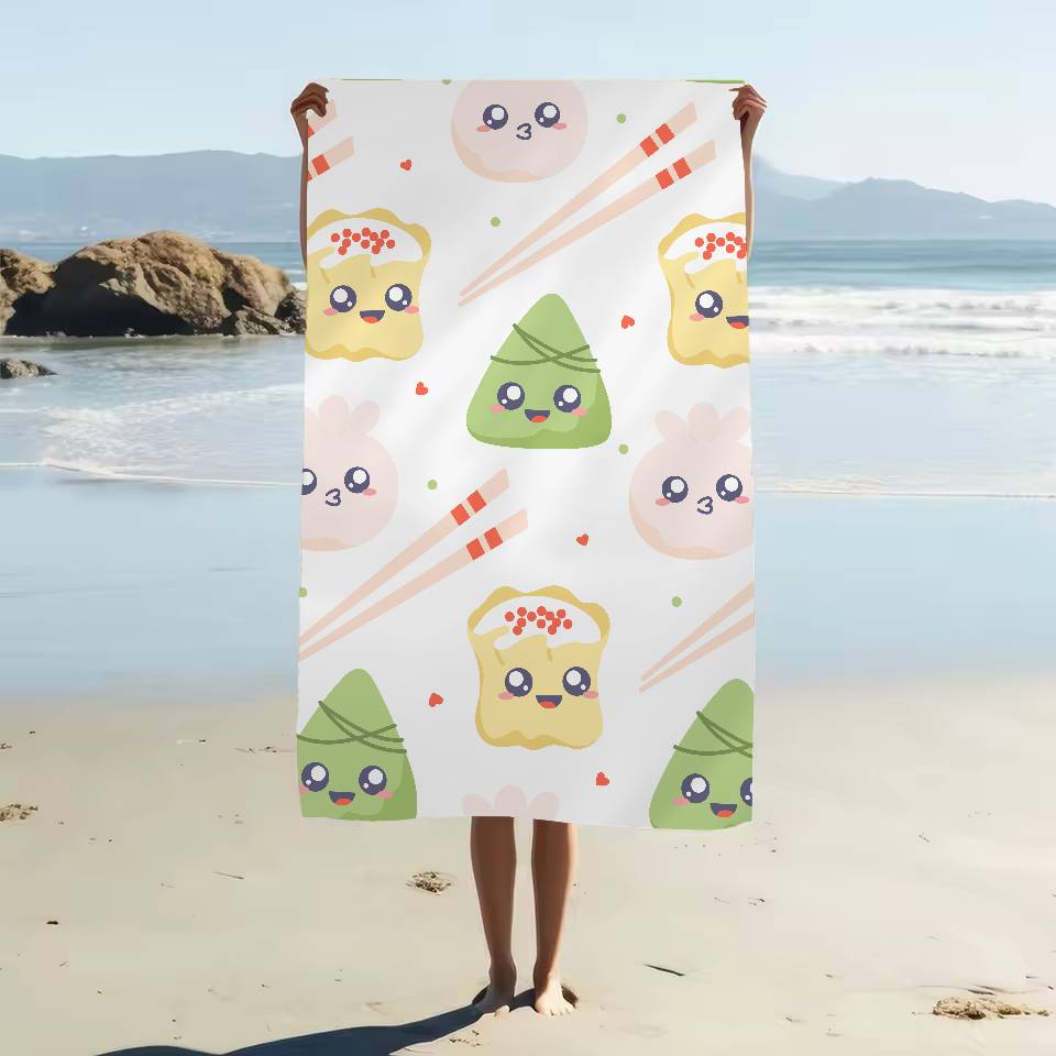 Asciugamano da Bagno con Stampe di Animali Cartoni Animati Microfibra Morbido Assorbente Traspirante Per Bambina Bambini Asciugamano da Spiaggia Decorativo Cartoni Animati