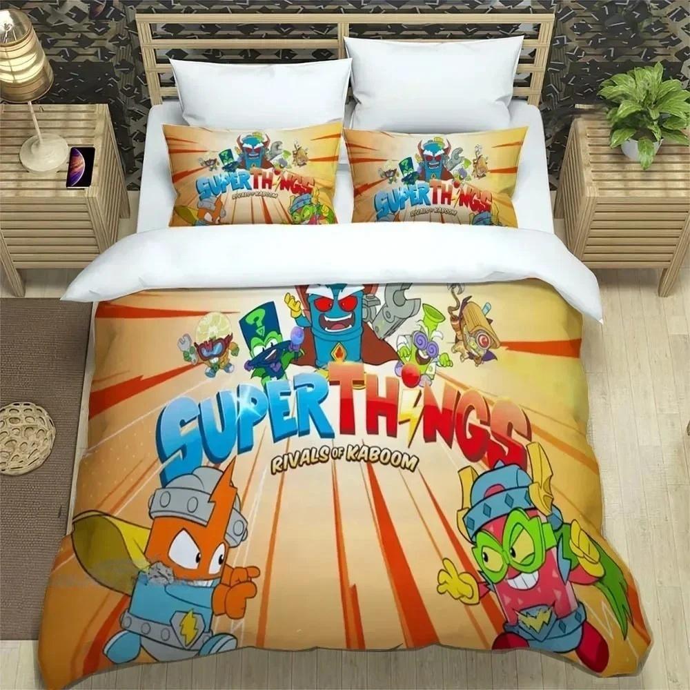 S-Superzings Bedding Sets S-Superzings Pattern Duvet Cover Set Gifts For Kids Bedroom Decor Kid Birthday Gift Birthday Decor