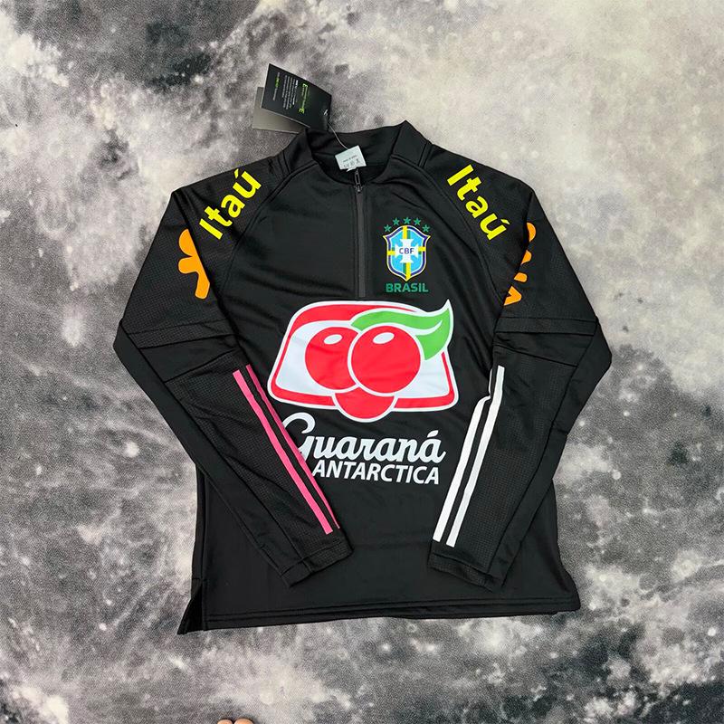 Brazil Jacket Men's Thin Neymar Training Clothes Women's Football with the Same National Team Jacket