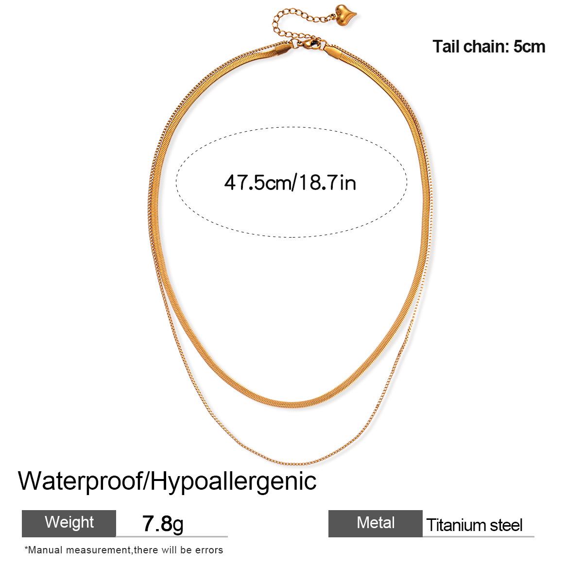 

Stainless Steel Tiger Eye Oval Pendant Necklace - Luxury Clavicle Chain Choker for Women