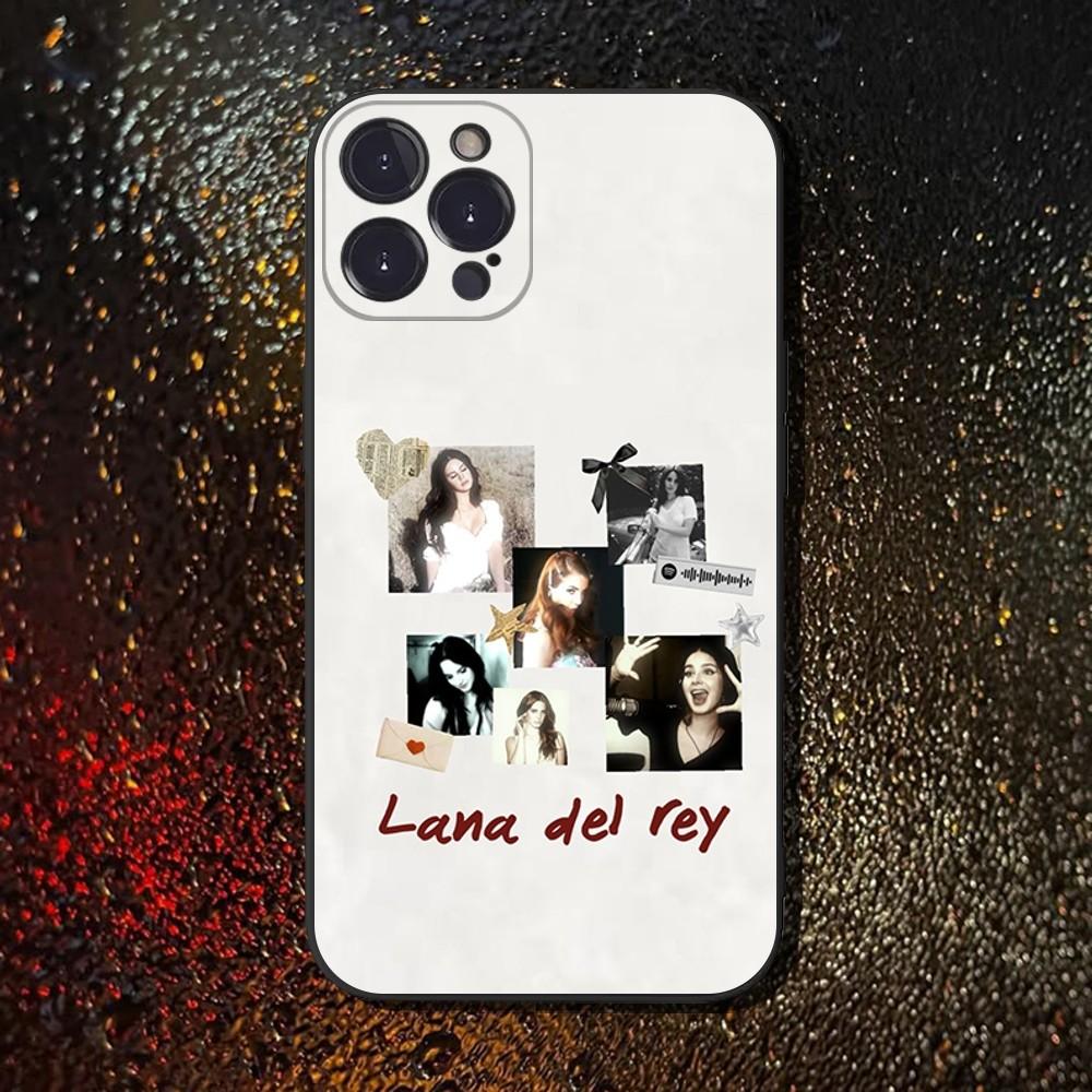 L-Lana Del R-Rey Phone Case For iPhone 16,15,14,13,12,11 Plus,Pro Max,XS,X,XR,SE,Mini,8,7,Soft Silicone Black Cover