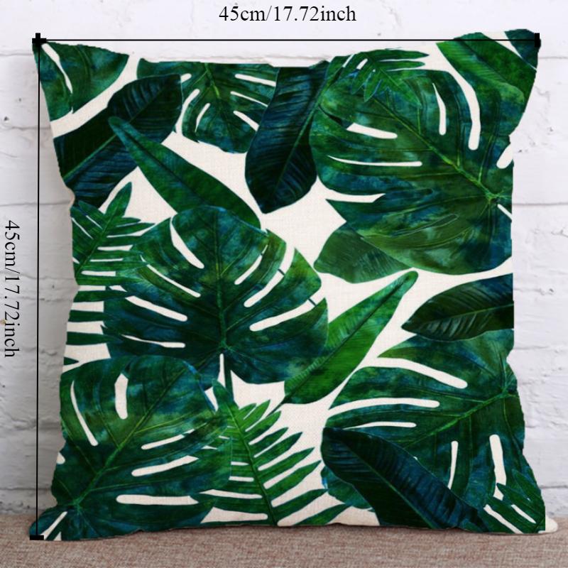 Zelené listy deštného pralesa Povlak na polštář Super měkký Povlak na polštář Pohovka Auto Sada