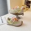 2025 spring and summer new Ming series low saturation moral training shoes girls lace-up casual versatile color matching flat-soled Forrest Gump shoes