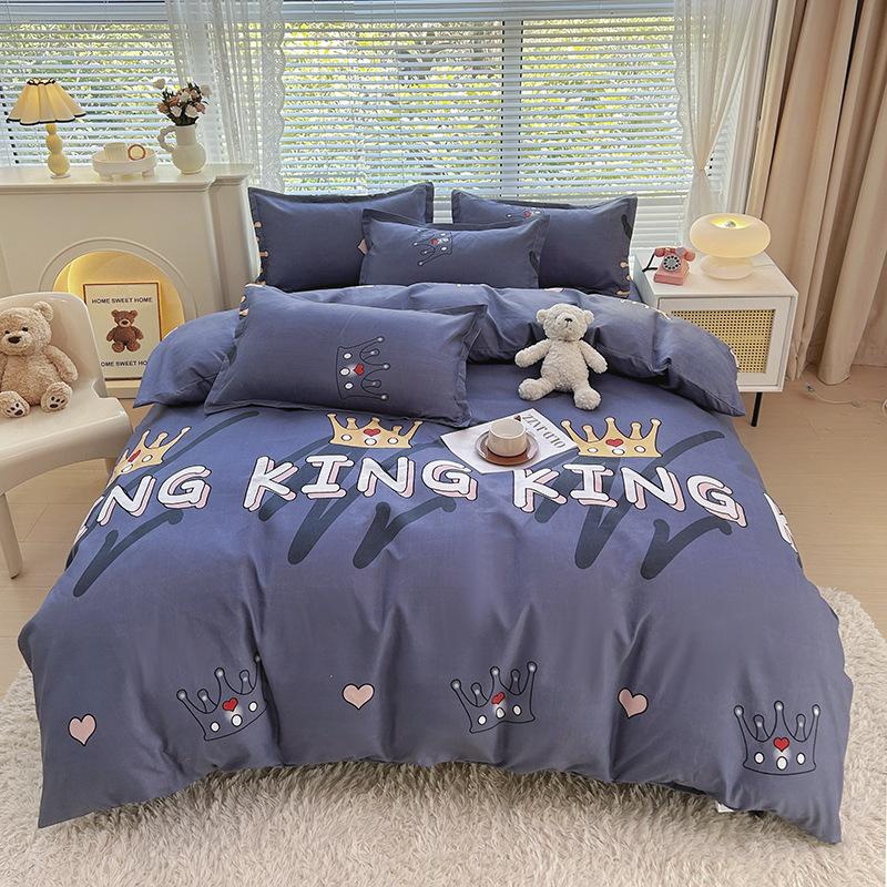 Fresh and Pastoral Style of Plants and Flowers, Dormitory Home Three-piece Set, Four-piece Set, Silky Soft and Delicate Bedding